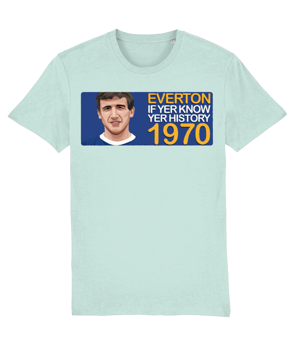 Everton 1970 Johnny Morrissey If Yer Know Yer History Unisex T-Shirt