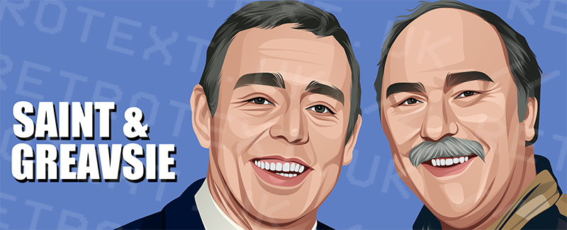 Saint and Greavsie Wraparound Mug Ceramic 11oz mug Retrotext