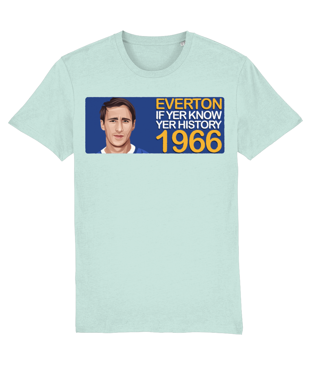 Everton 1966 Derek Temple If Yer Know Yer History Unisex T-Shirt