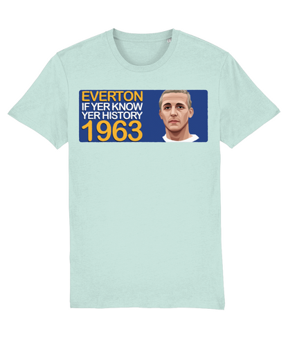 Everton 1963 Alex Young If Yer Know Yer History Unisex T-Shirt