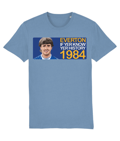 Everton 1984 Kevin Ratcliffe If Yer Know Yer History Unisex T-Shirt