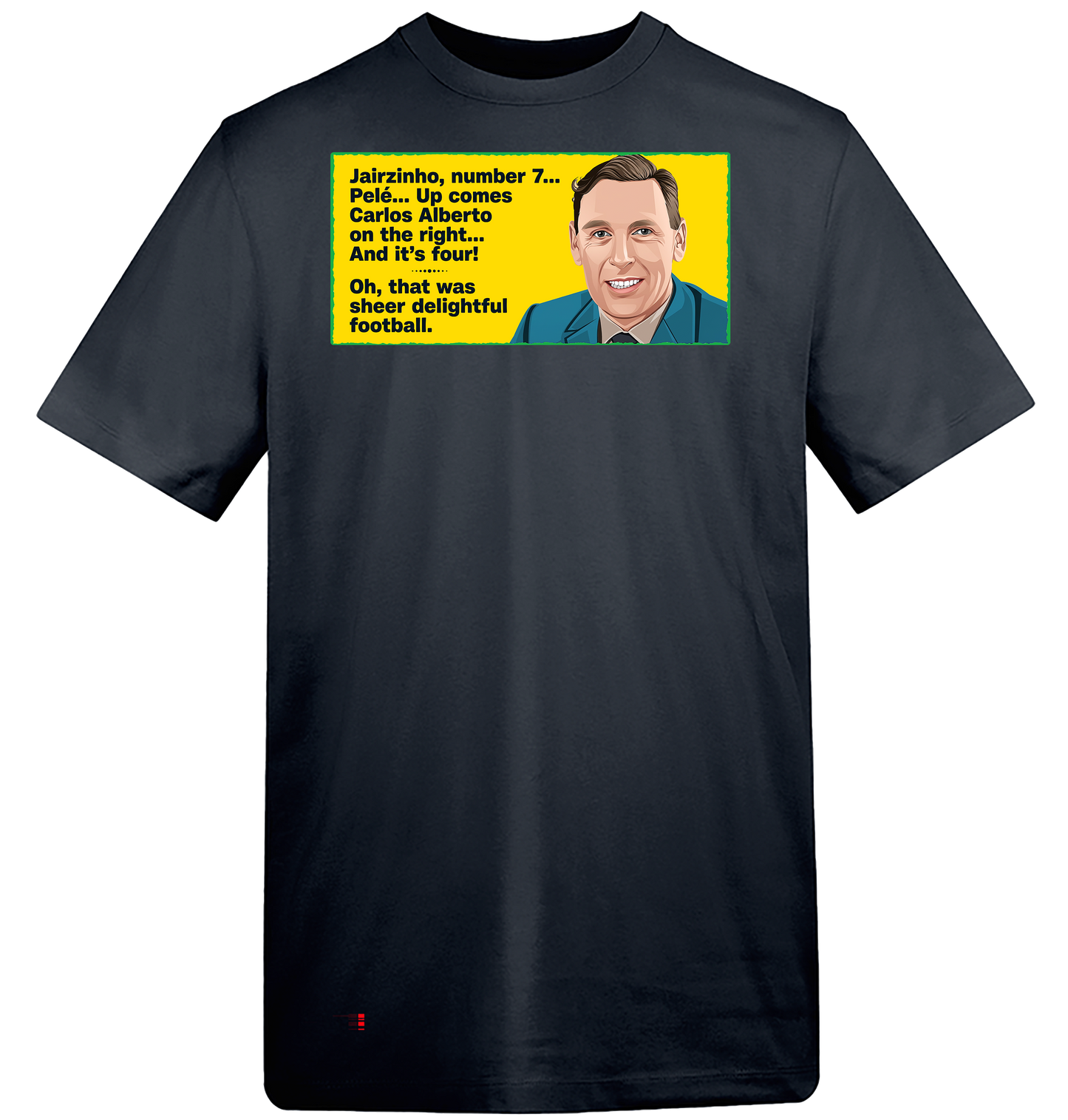1970 Kenneth Wolstenholme Sheer Delightful Football T-Shirt