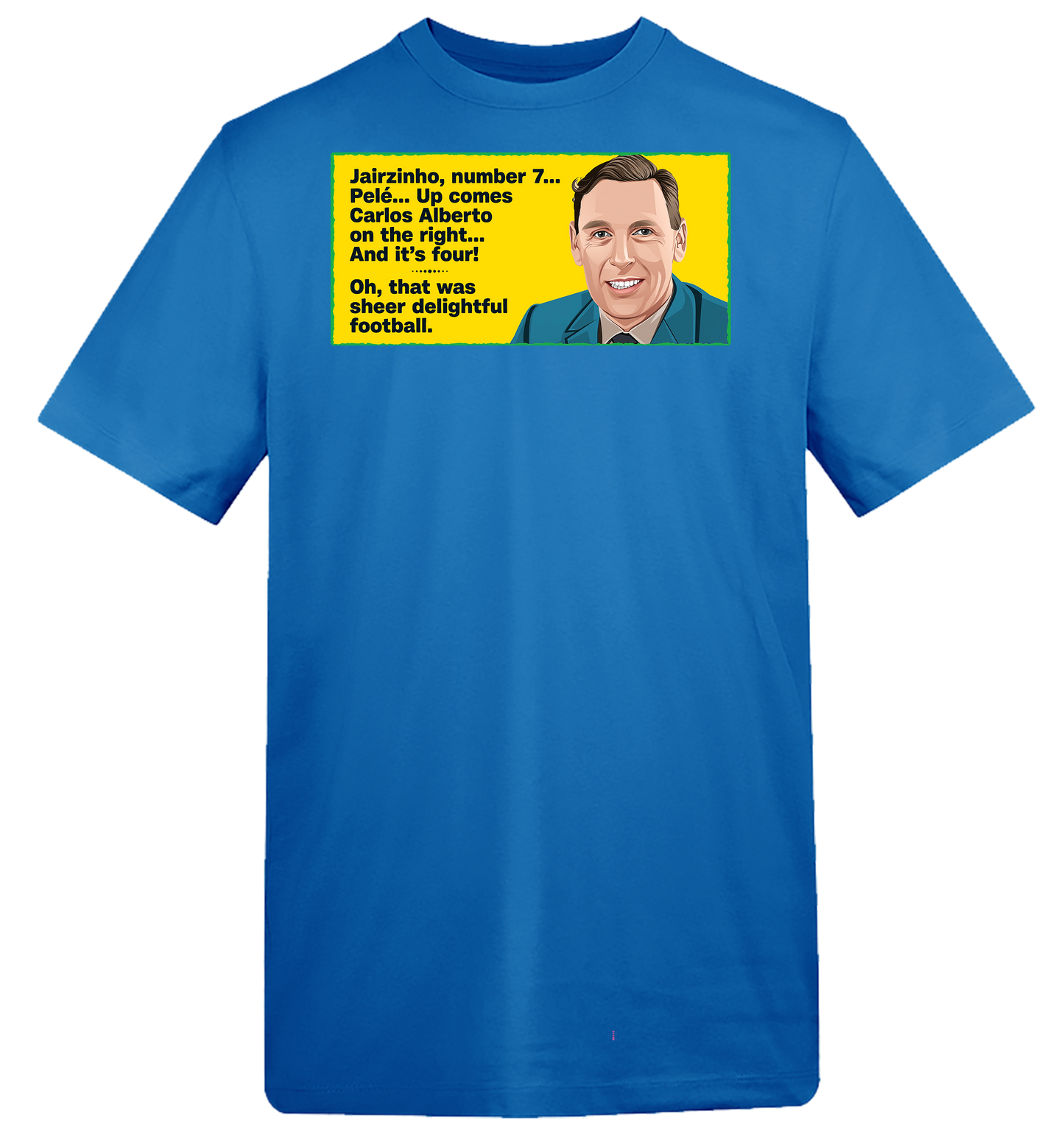1970 Kenneth Wolstenholme Sheer Delightful Football T-Shirt
