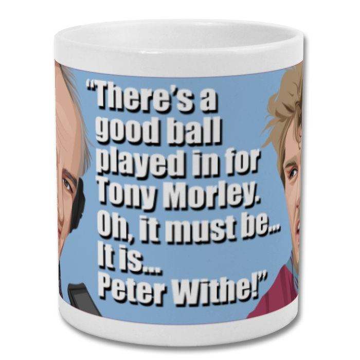 Aston Villa 1982 Brian Moore Peter Withe 'Oh, It Must Be' Wraparound Mug