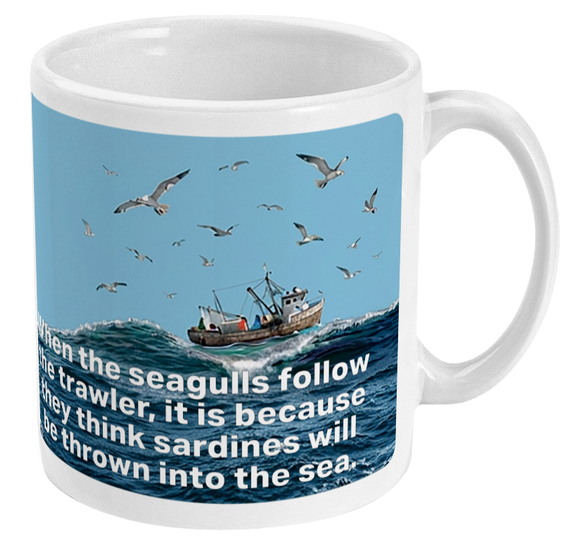 1995 Eric Cantona Seagulls and Sardines Mug