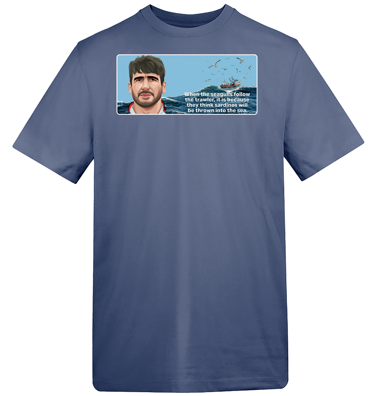 1995 Eric Cantona Seagulls and Sardines T-Shirt