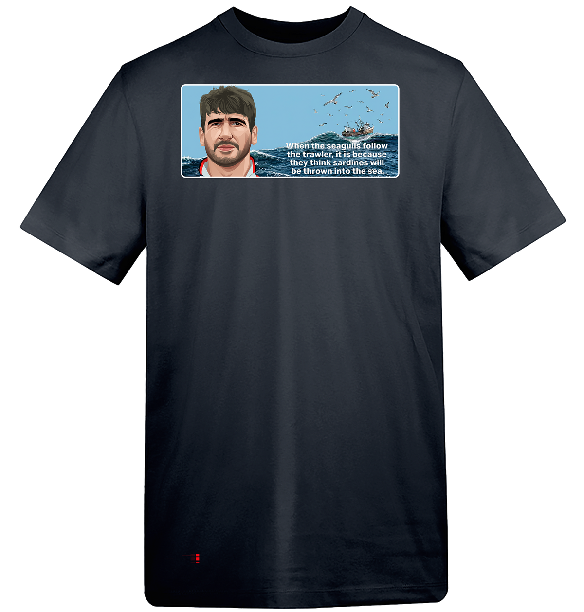 1995 Eric Cantona Seagulls and Sardines T-Shirt