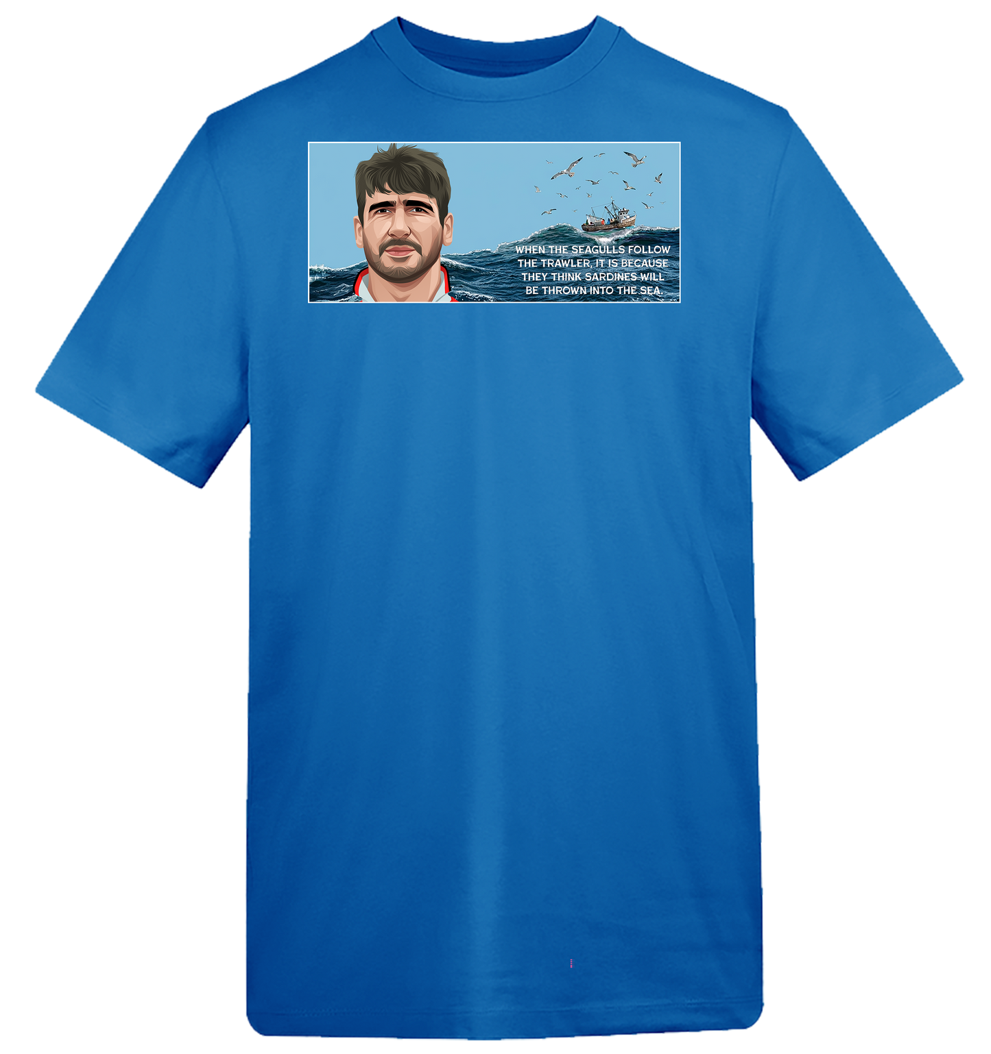 1995 Eric Cantona Seagulls and Sardines T-Shirt