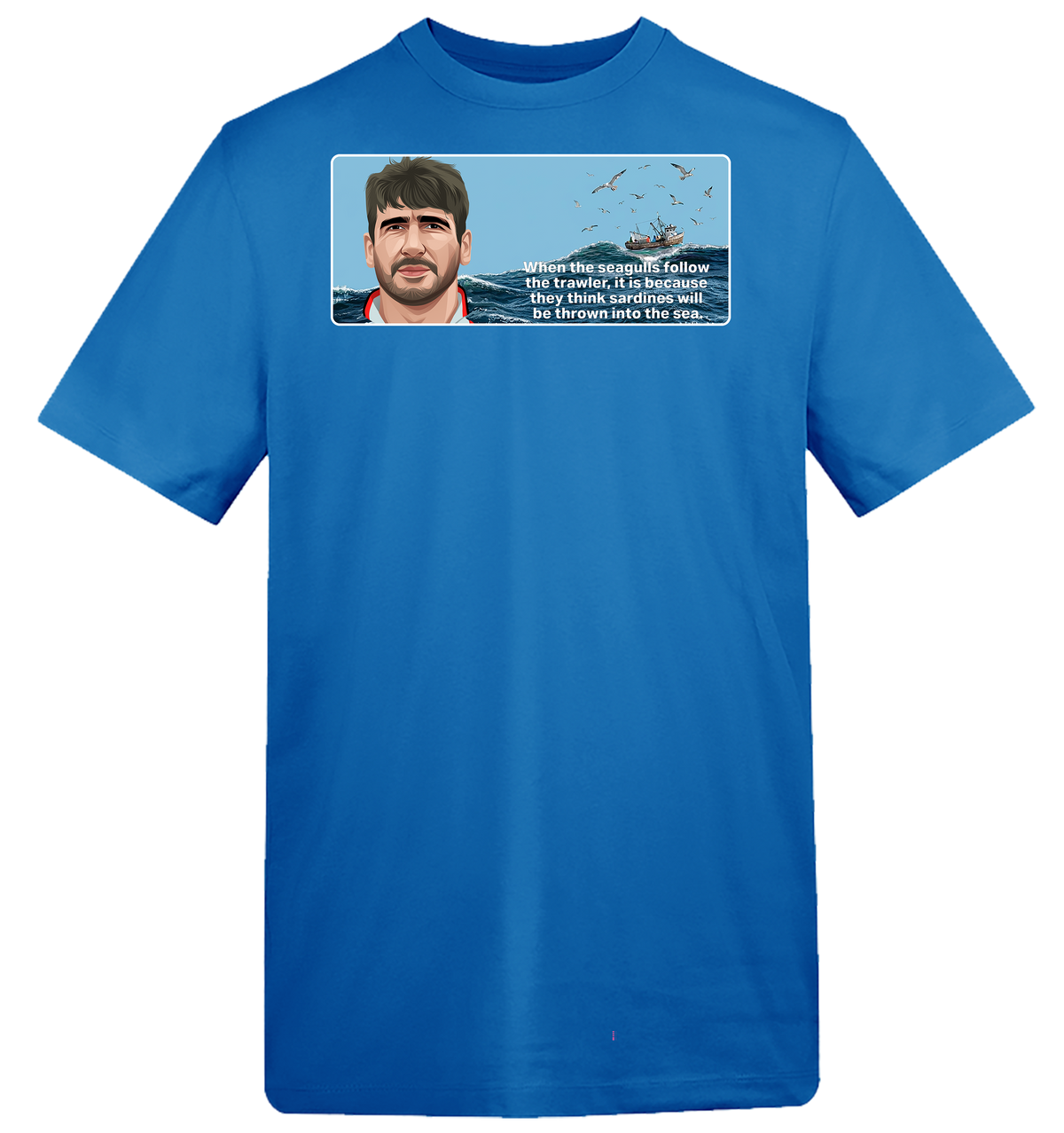 1995 Eric Cantona Seagulls and Sardines T-Shirt