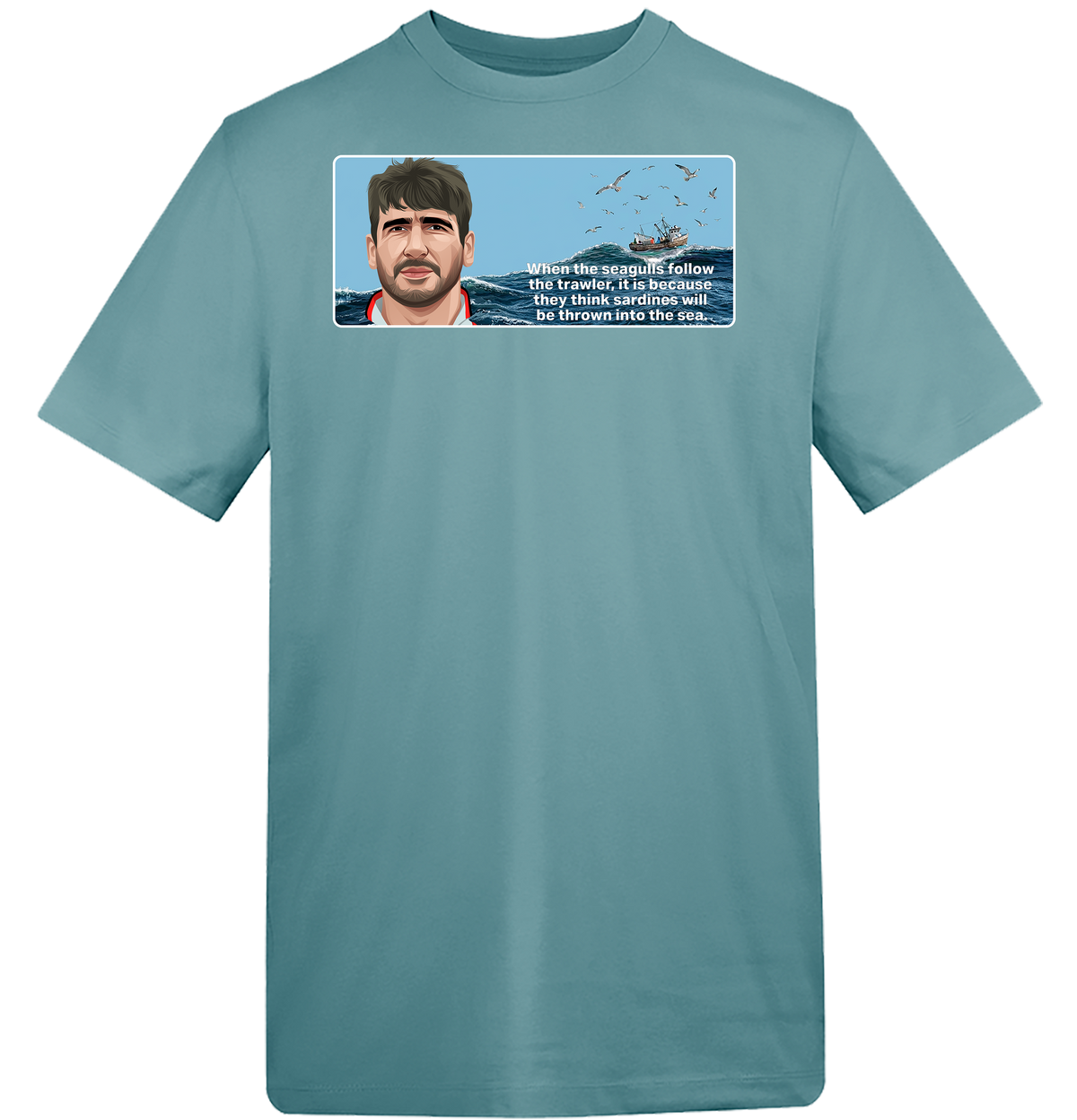 1995 Eric Cantona Seagulls and Sardines T-Shirt