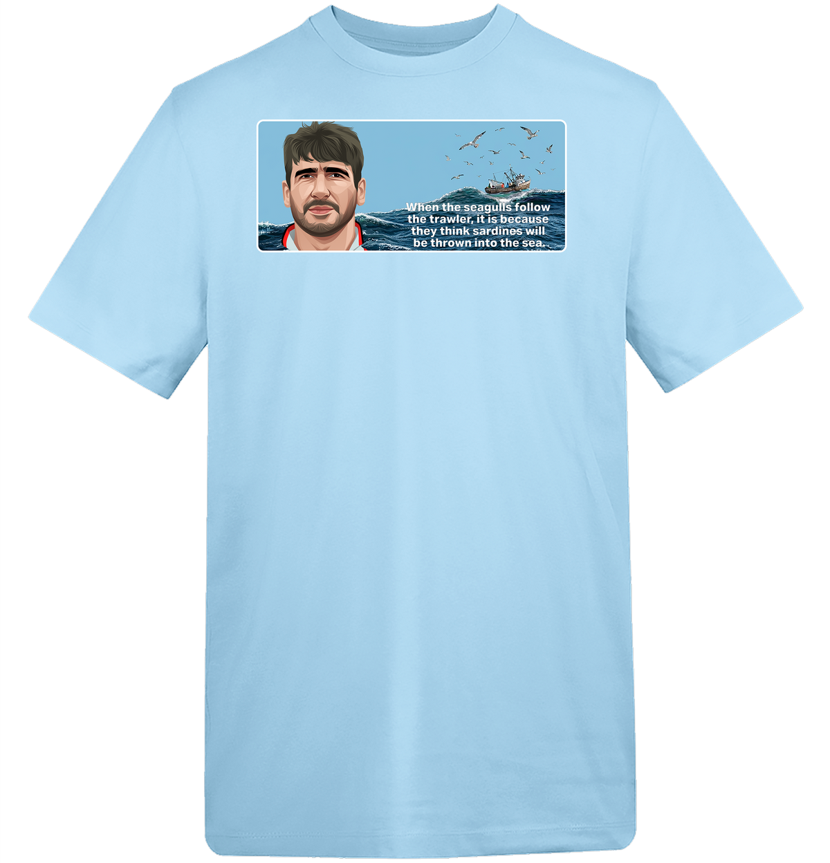 1995 Eric Cantona Seagulls and Sardines T-Shirt