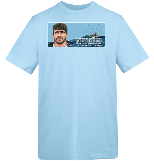 1995 Eric Cantona Seagulls and Sardines T-Shirt