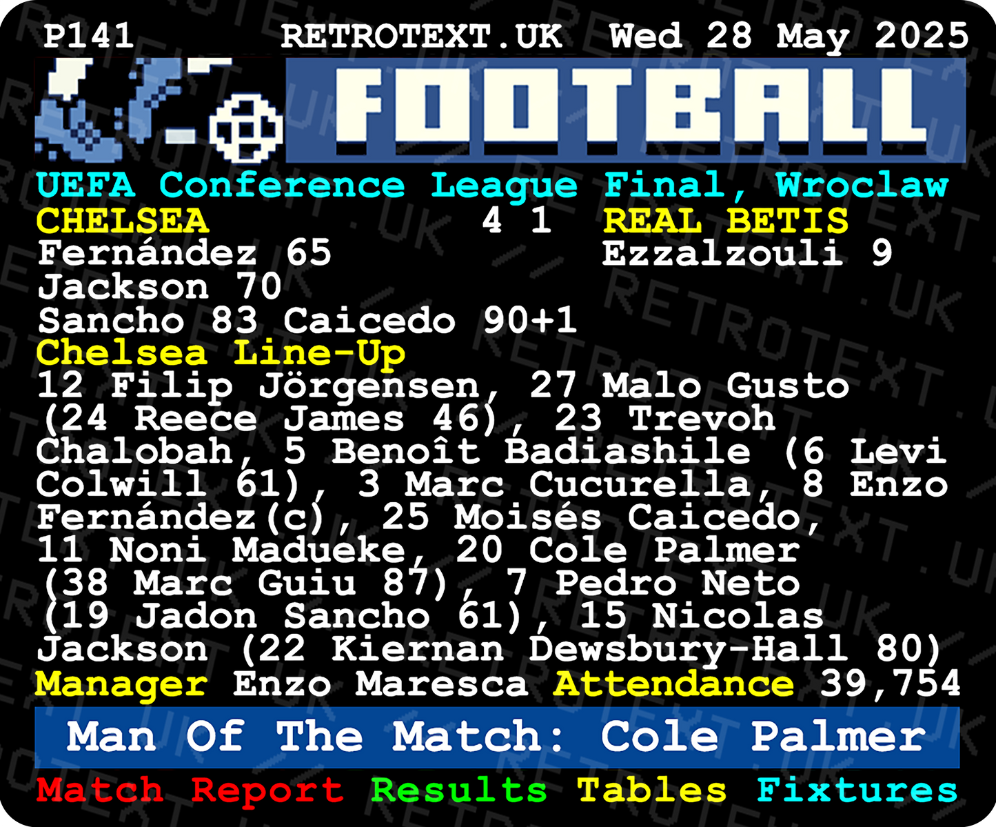 Chelsea 2025 Conference League Winners Cole Palmer Mug