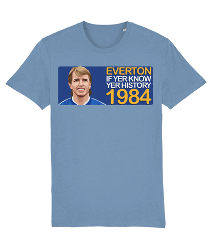 Everton 1984 Trevor Steven If Yer Know Yer History Unisex T-Shirt