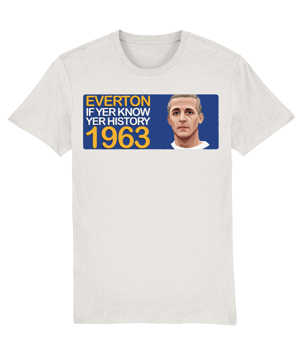 Everton 1963 Alex Young If Yer Know Yer History Unisex T-Shirt