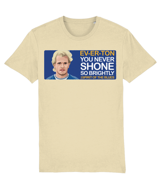 Everton Andy Gray The Spirit Of The Blues Unisex T-Shirt Stanley/Stella Retrotext Butter XX-Small 