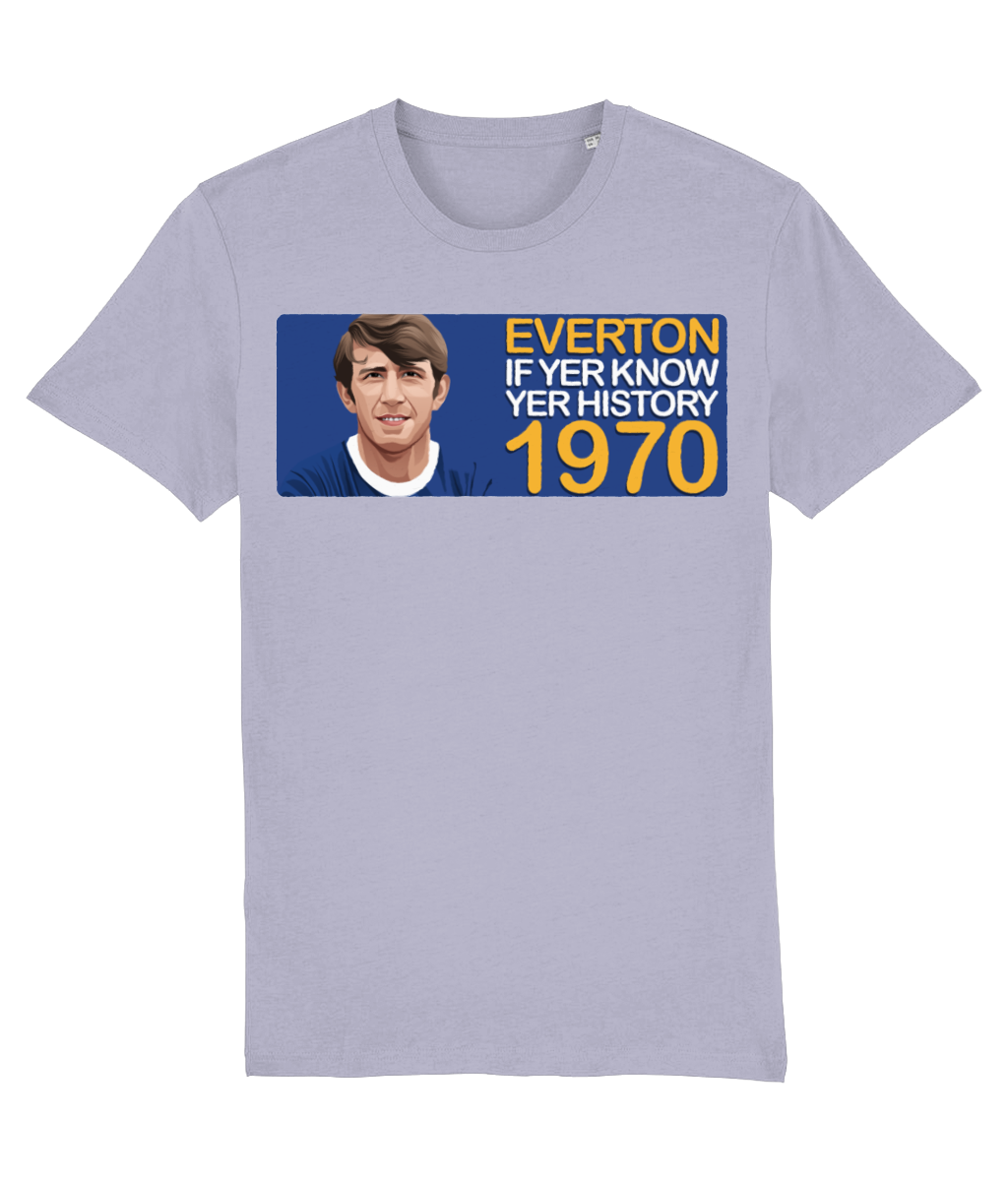 Everton 1970 Howard Kendall If Yer Know Yer History Unisex T-Shirt