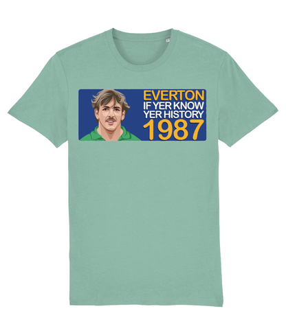 Everton 1987 Neville Southall If Yer Know Yer History Unisex T-Shirt