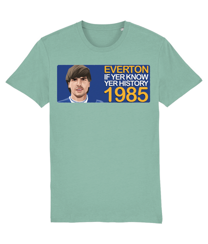 Everton 1985 Graeme Sharp If Yer Know Yer History Unisex T-Shirt