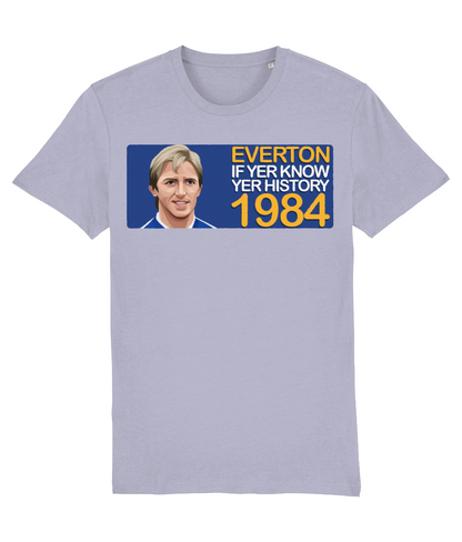 Everton 1984 Gary Stevens If Yer Know Yer History Unisex T-Shirt