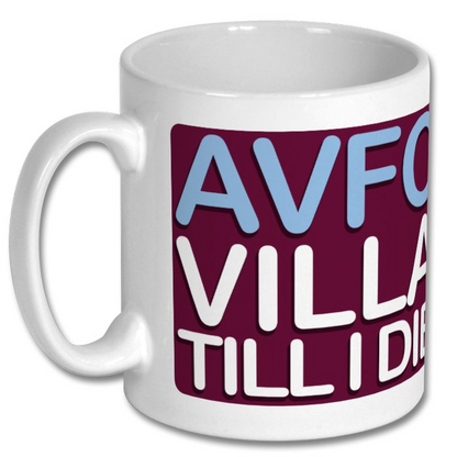 AVFC Villa Till I Die Mug with Match Choice