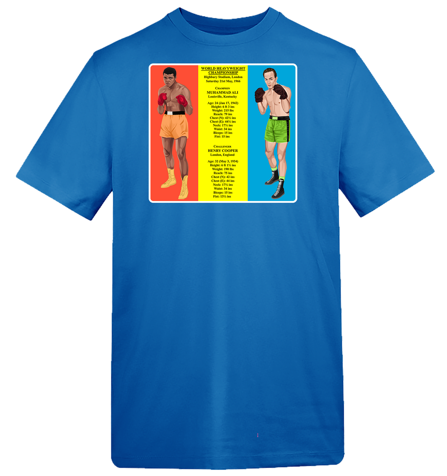 1966 Muhammad Ali v Henry Cooper T-Shirt