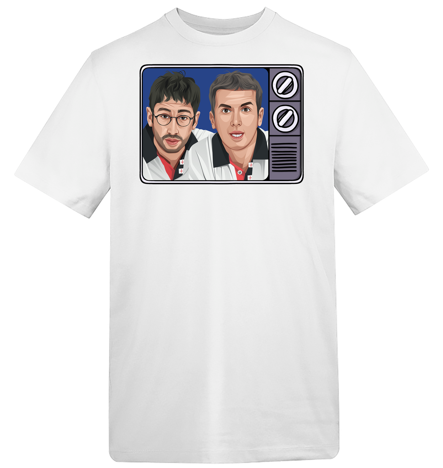 Retro TV Euro 96 Baddiel & Skinner T-Shirt