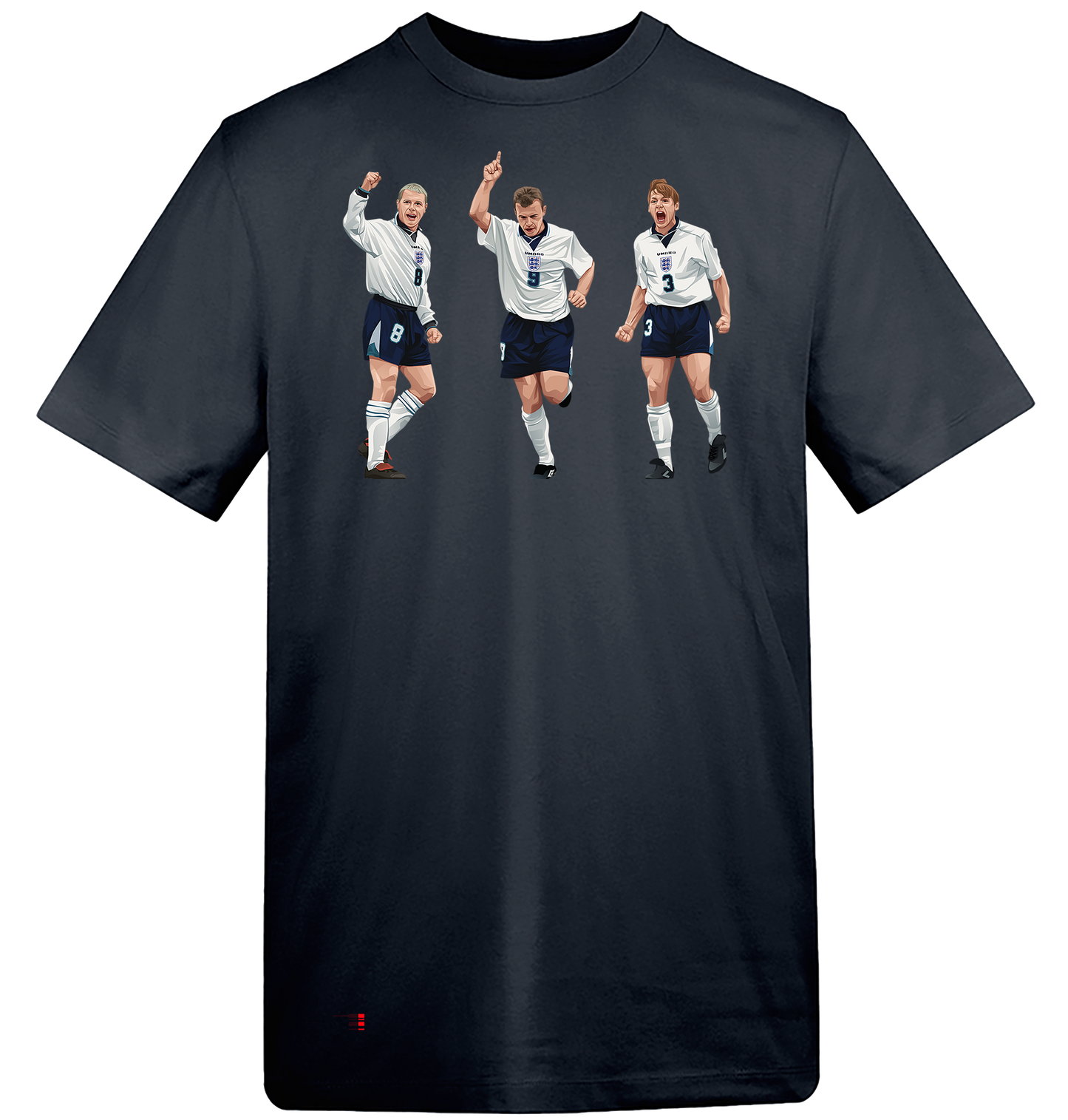 Euro96 Gazza Shearer Pearce T-Shirt