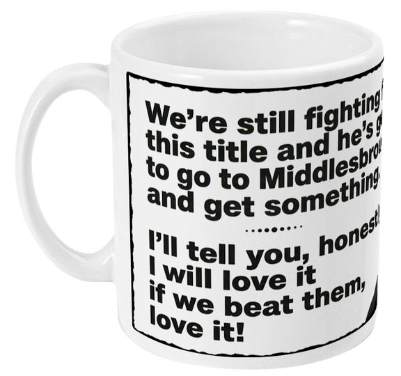 1996 Kevin Keegan I Will Love It Mug