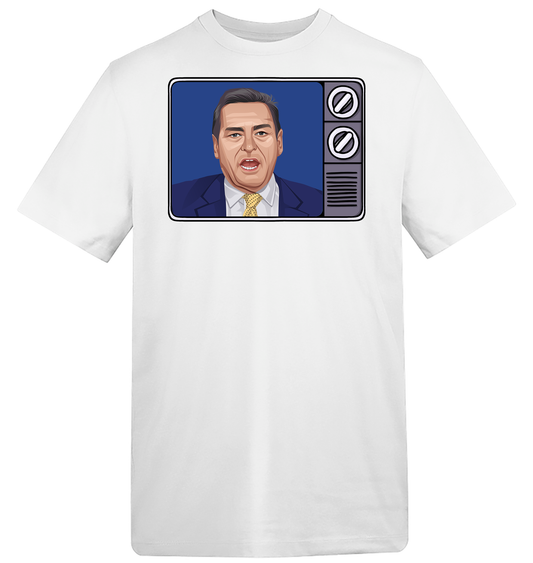 Retro TV Jeff Stelling Soccer Saturday T-Shirt