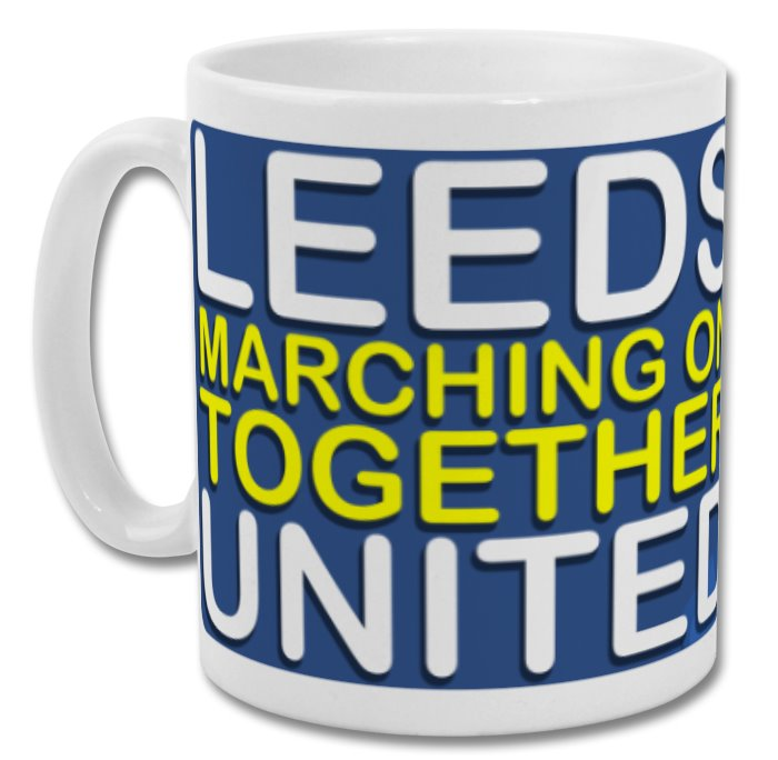 Leeds United Marching On Together Don Revie Wraparound Mug