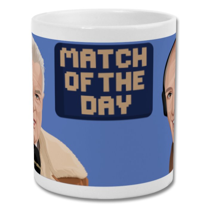 John Motson and Barry Davies Wraparound Mug