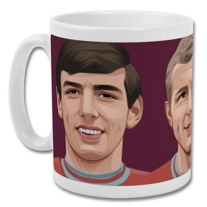 West Ham United Peters Moore Hurst Wraparound Mug