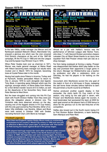 The Big Matches Of The Day 1980s featuring West Ham United