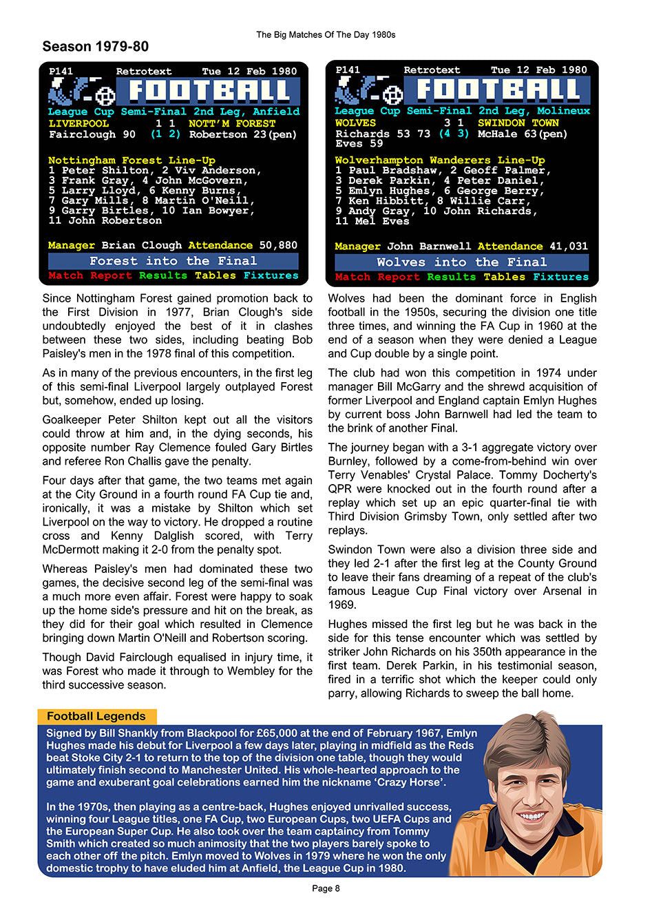 The Big Matches Of The Day 1980s featuring Wolverhampton Wanderers