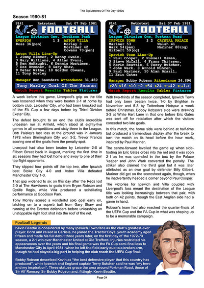 The Big Matches Of The Day 1980s featuring Ipswich Town