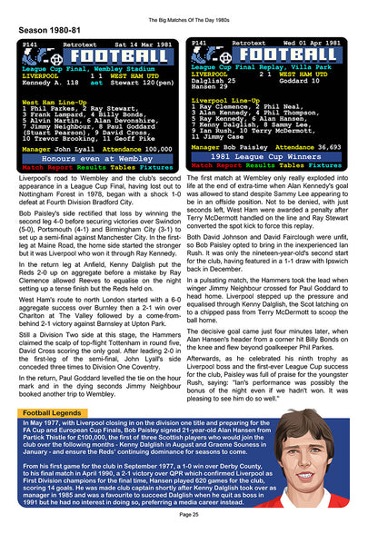 The Big Matches Of The Day 1980s featuring Liverpool