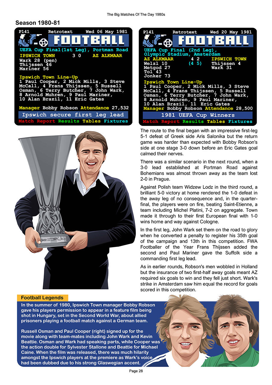 The Big Matches Of The Day 1980s featuring Ipswich Town