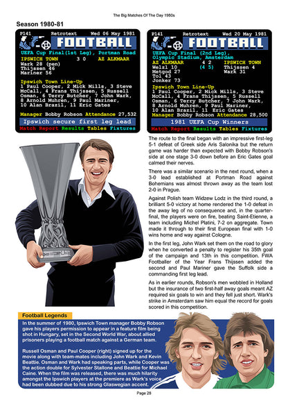 The Big Matches Of The Day 1980s featuring Ipswich Town