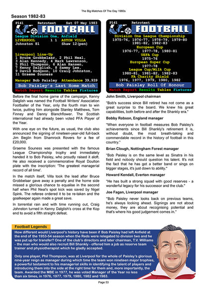 The Big Matches Of The Day 1980s featuring Liverpool