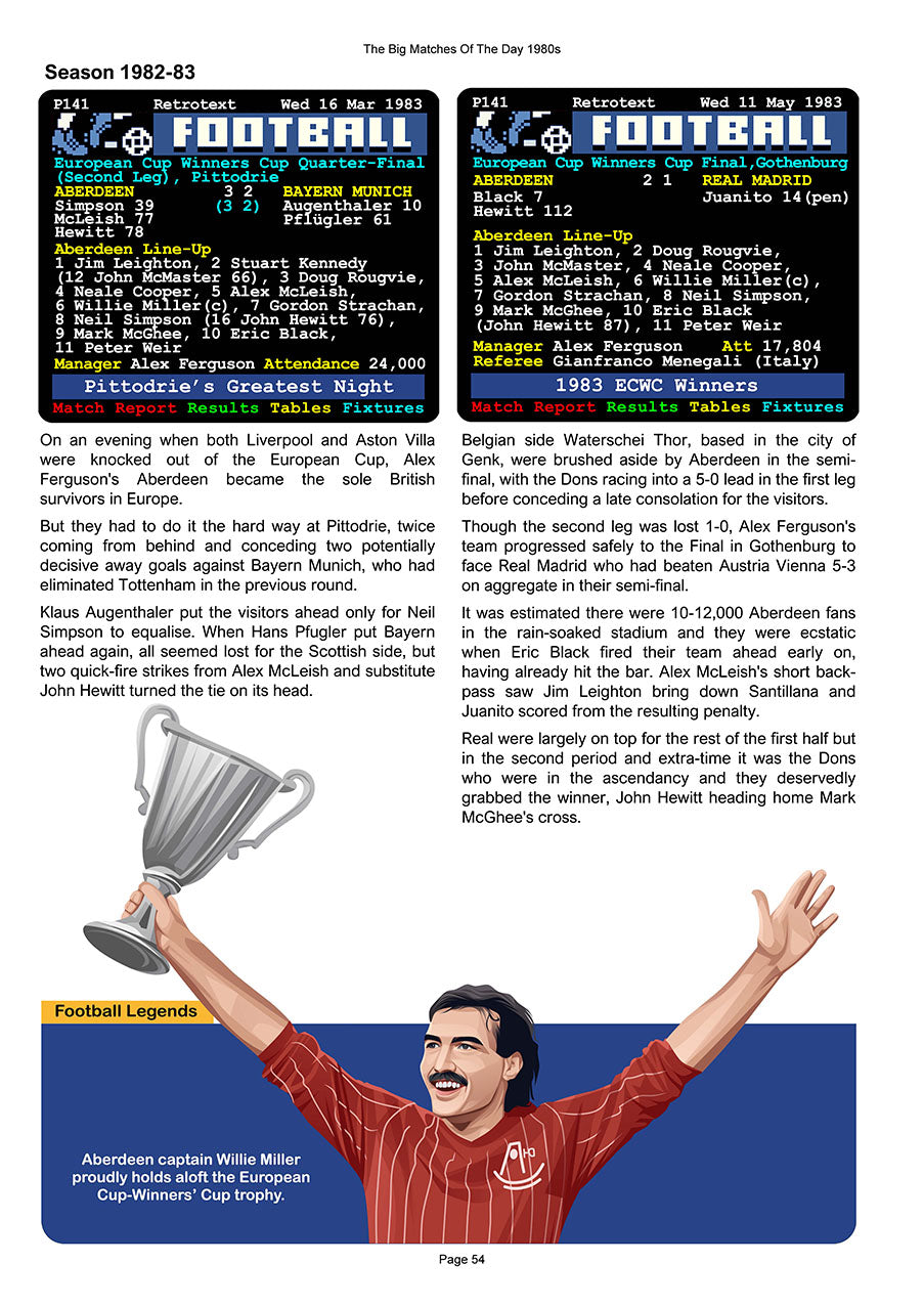 The Big Matches Of The Day 1980s featuring Aberdeen