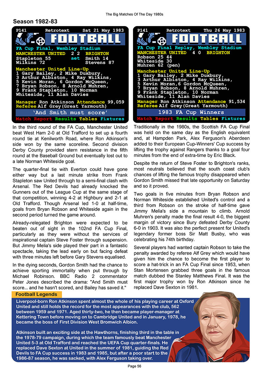 The Big Matches Of The Day 1980s featuring Manchester United