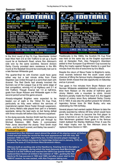 The Big Matches Of The Day 1980s featuring Manchester United