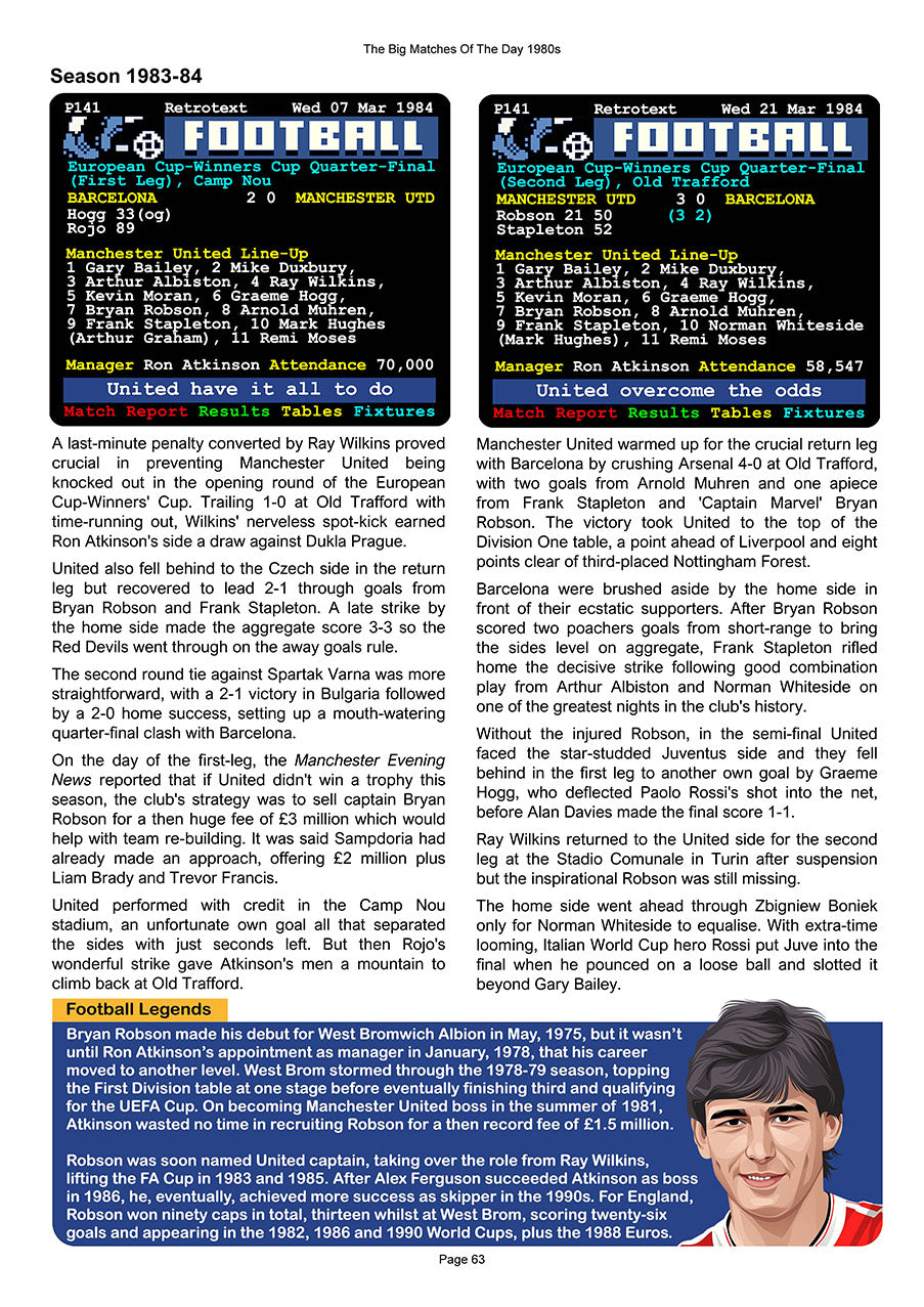 The Big Matches Of The Day 1980s featuring Manchester United