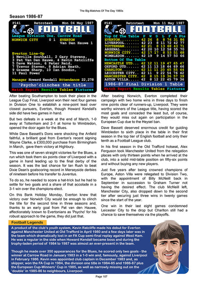 The Big Matches Of The Day 1980s featuring Everton