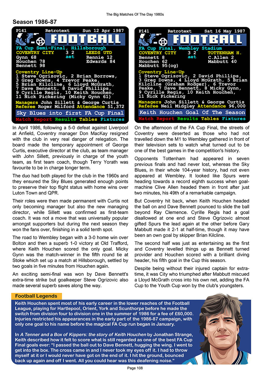 The Big Matches Of The Day 1980s featuring Coventry City