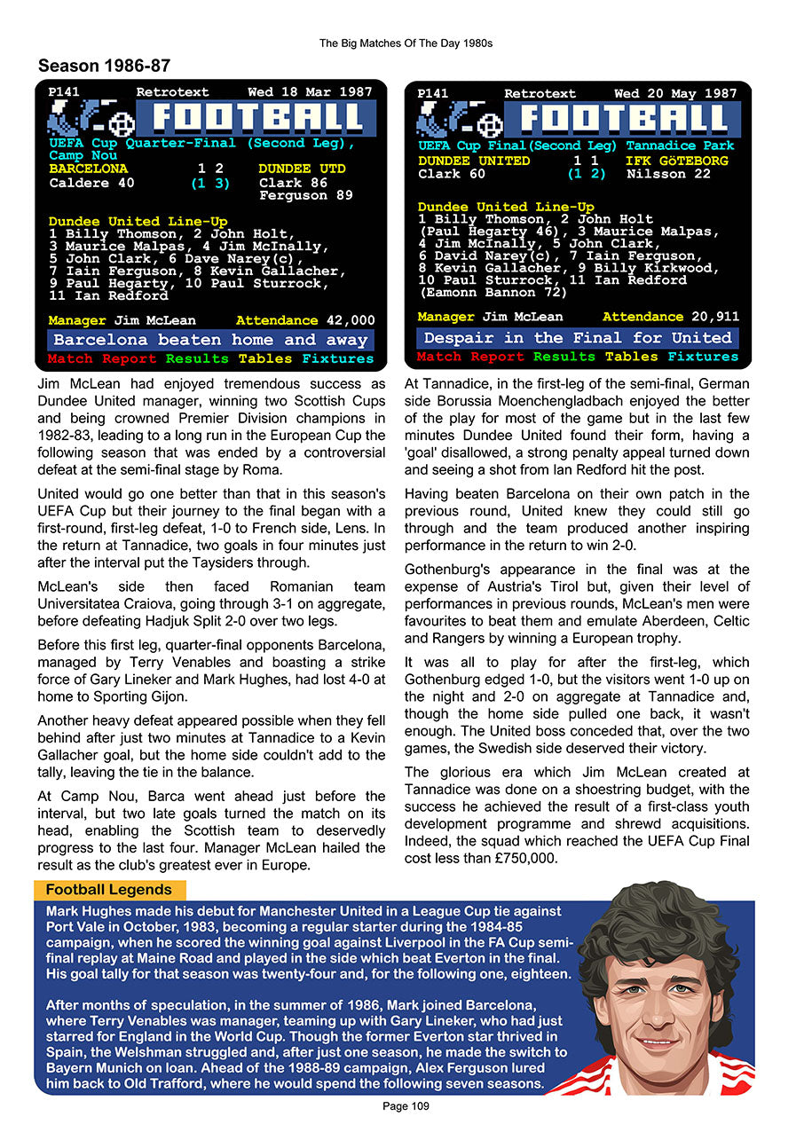 The Big Matches Of The Day 1980s featuring Manchester United