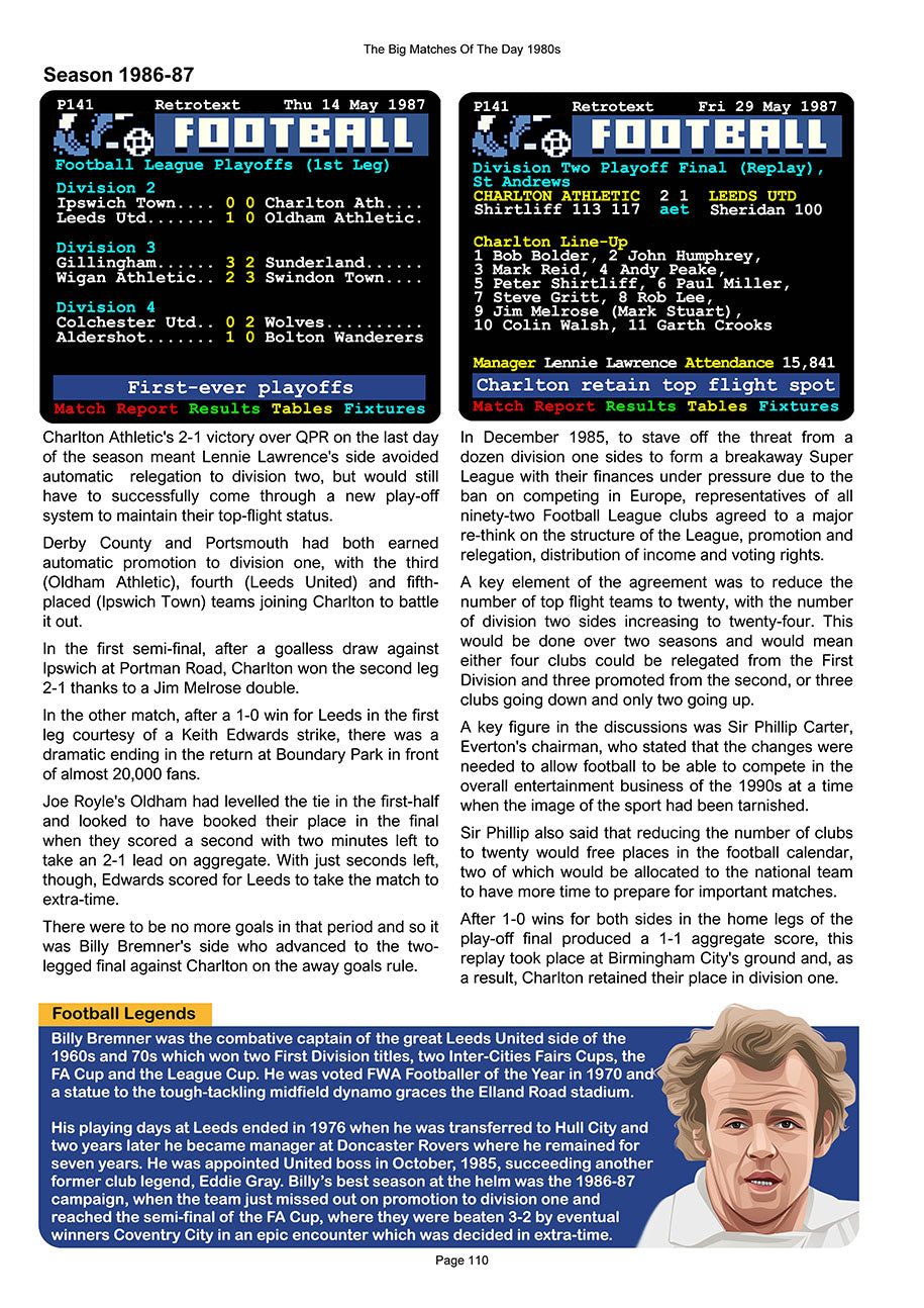 The Big Matches Of The Day 1980s featuring Leeds United