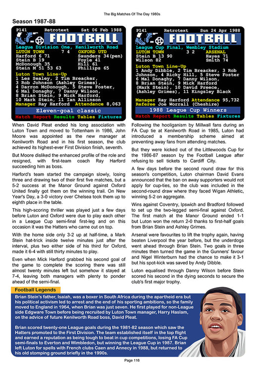 The Big Matches Of The Day 1980s featuring Luton Town