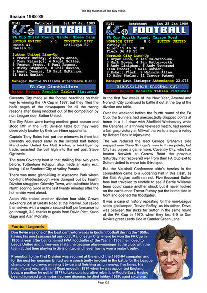 The Big Matches Of The Day 1980s featuring Leeds United